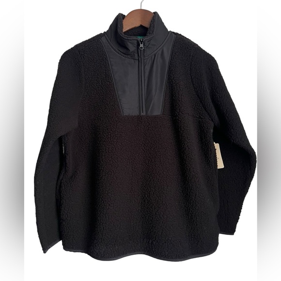 St. John's Bay Jackets & Blazers - St. John’s Bay 1/4 Zip Pullover Sherpa Jacket NWT - SZ: PM